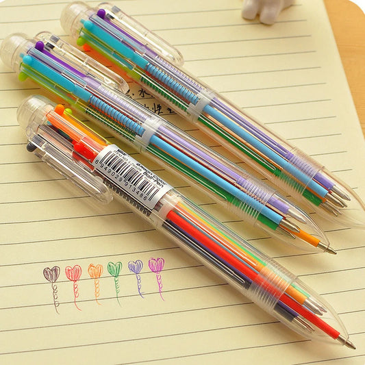 3-Pack 6-Color Ballpoint Gel Pens